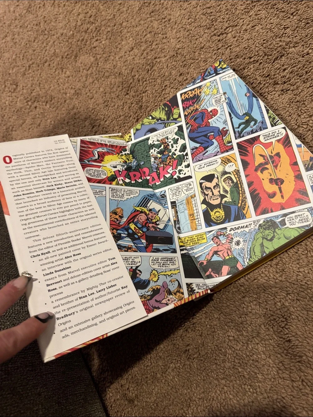 Origins of Marvel comics hardback
